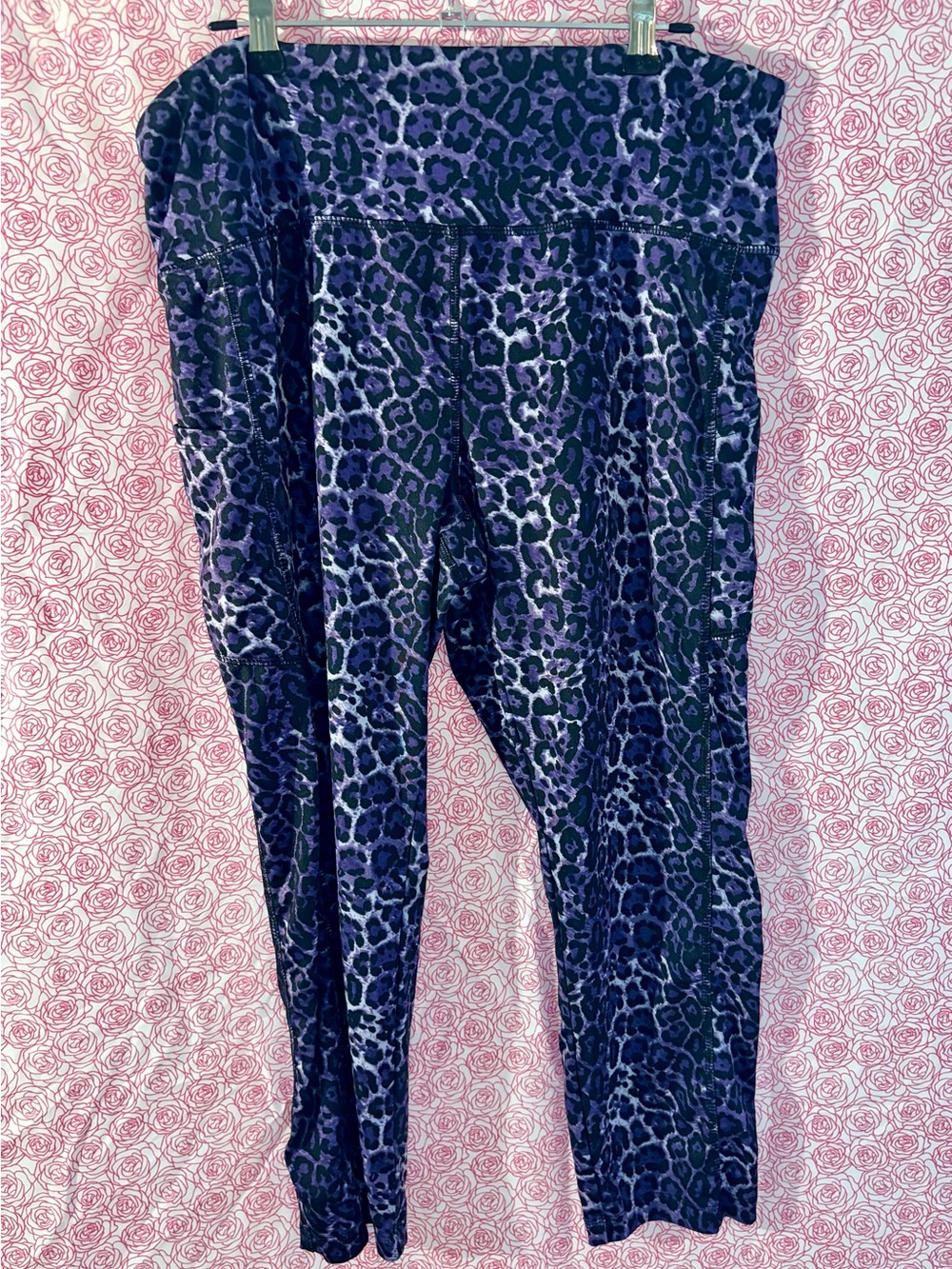 3/$15 Purple Leopard Print Leggings
